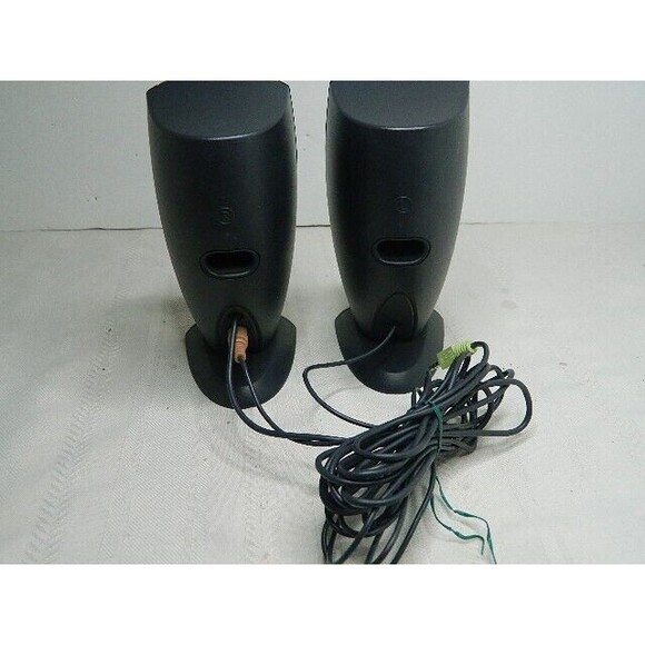 Dell Multimedia Computer Speakers A215 w/ AC Adapter Black Tested & Works - Picture 4 of 10